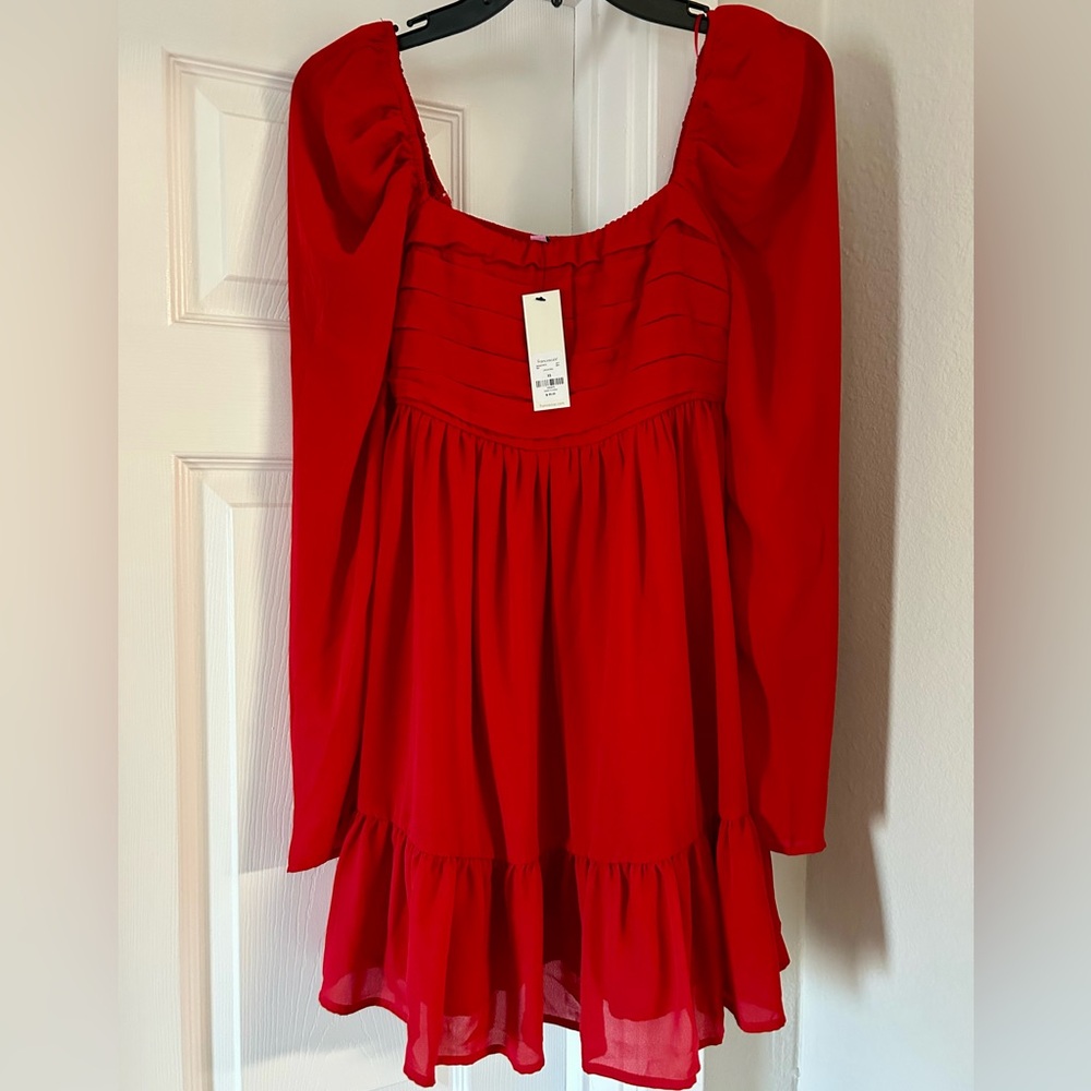 NEW w/Tags: Francesca's Collections Vibrant Red Dress